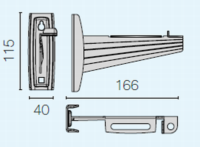 X15 Wandkonsole verzinkt 60-120 mm