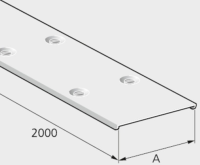160.100.002 - Pflitsch Industriekanal Deckel verzinkt 100 mm